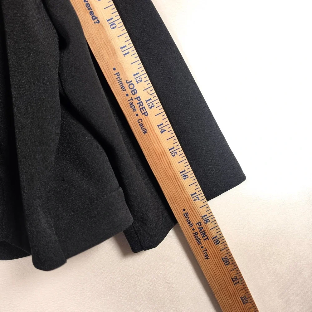 Studio One Bolero Shrug Womens 14 Black‎ Red Colorblock Minimalist Cardigan